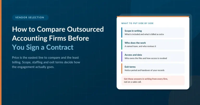 How to Compare Outsourced Accounting Firms Before You Sign a Contract
